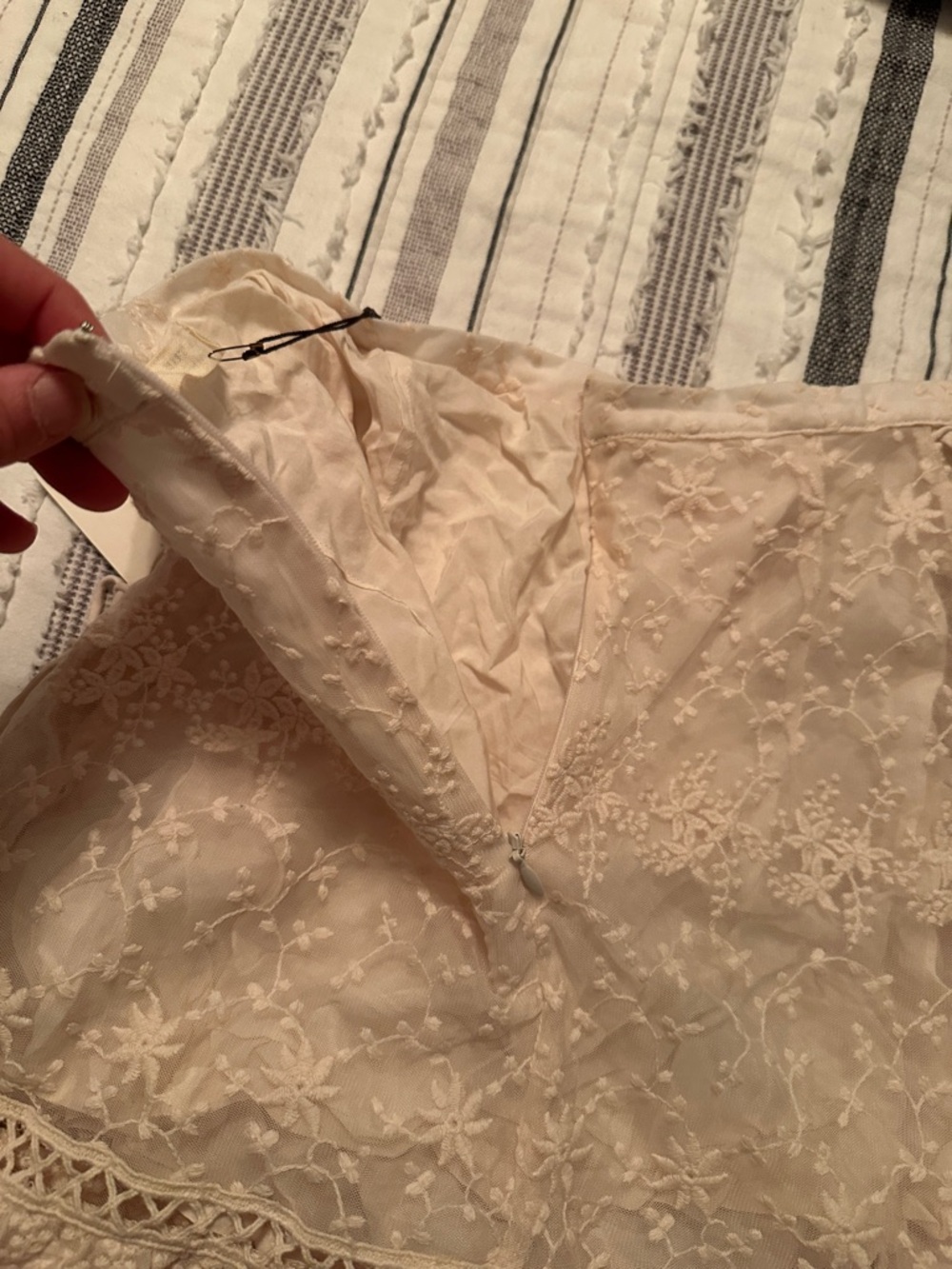 Spell sample Le gauze lace tiered skirt Small - Picture 13 of 13
